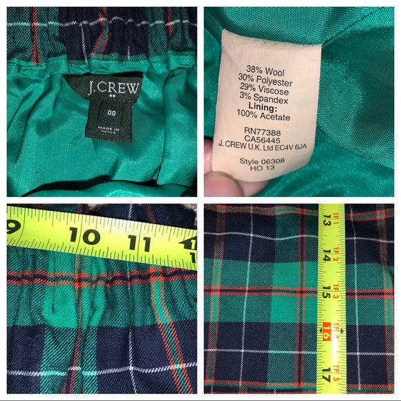 J.Crew Factory City Mini Tartan Paperbag Skirt-0 - Picture 8 of 8